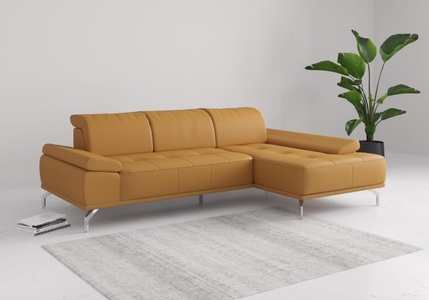 Places of Style Ecksofa »Caluna«, Inkl.Sitztiefenverstellung, wahlweise mit Kopf- und Armteilverstellung