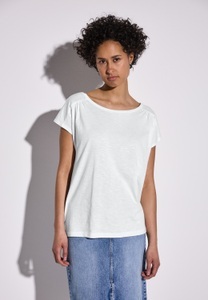 STREET ONE Shirttop, mit Raffung an der Schulter