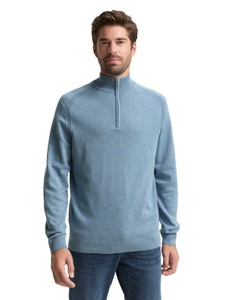 TOM TAILOR Troyer, mit Logo Stickerei