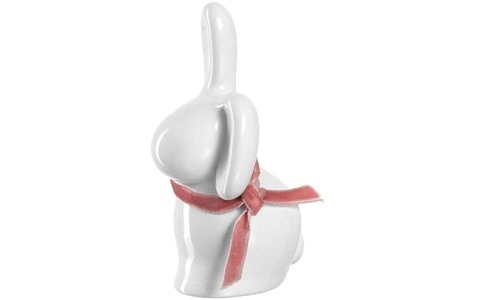 LEONARDO, Leonardo Hase Pesaro 10 cm, 6 Stück, Weiss, LEONARDO Dekofigur »Hase Pesaro 10 cm, 6 Stück«
