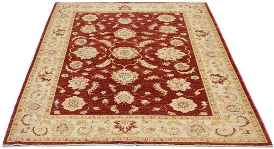 MorgenLand, morgenland Wollteppich »Farahan Teppich handgeknüpft rot«, rechteckig, 7 mm Höhe, morgenland Wollteppich »Farahan Teppich handgeknüpft rot«, rechteckig, 7 mm Höhe