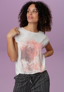 ANISTON SELECTED, Aniston SELECTED Blusenshirt, mit glänzenden Tapes, 