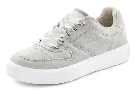 Lascana, LASCANA Sneaker, im sportiven Design, LASCANA Sneaker, Schnürhalbschuh ultraleicht, Satinschnürung, im Retro-Look VEGAN