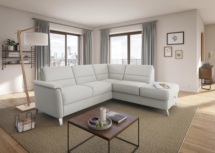 SIT&MORE, sit&more Ecksofa, sit&more Ecksofa »Palmera L-Form«, Federkern, wahlweise mit Bettfunktion und mit/ohne Stauraum