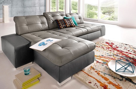 SIT&MORE, sit&more Ecksofa, sit&more Ecksofa »Palomino L-Form« wahlweise XL oder XXL und mit Bettfunktion