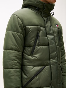 Tommy Jeans Steppmantel »FABRIC MIXED PARKA«, Regular fit mit Kapuze