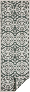 NORTHRUGS, NORTHRUGS Läufer »Jardin«, rechteckig, 5 mm Höhe, In-und Outdoor geeignet, Wohnzimmer, Balkon, Terrasse, Garten, Robust, Pflegeleicht, Flachgewebe, Wendbar, NORTHRUGS Läufer »Jardin«, rechteckig, 5 mm Höhe, Wendeteppich, In-& Outdoor, Vintage, Balkon, Garten, Wohnzimmer, Flur