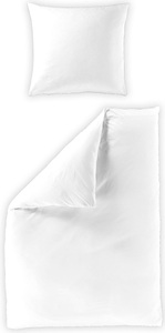 BIERBAUM Bettwäsche »Elegant uni«, (2 tlg.), Mako-Satin, 100 % Baumwolle, Uni, pflegeleicht