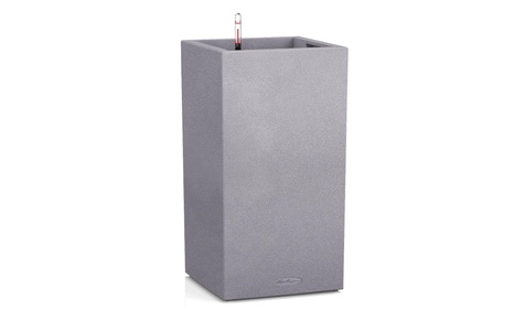 Lechuza, Lechuza - Blumenkasten mit Integriertem Bewässerungssystem Canto Color 76 - Grau, Lechuza Canto Stone high 40 Steingrau