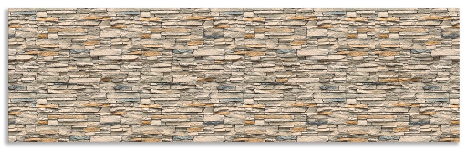 Artland, Artland Küchenrückwand »Braune alte Ziegelmauer«, Artland Küchenrückwand »Braune alte Ziegelmauer«, (1 tlg.), Alu Spritzschutz mit Klebeband, einfache Montage