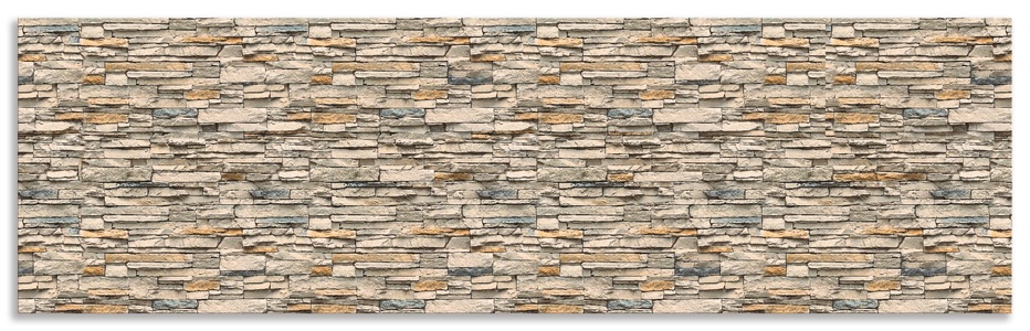 Artland, Artland Küchenrückwand »Braune alte Ziegelmauer«, Artland Küchenrückwand »Braune alte Ziegelmauer«, (1 tlg.), Alu Spritzschutz mit Klebeband, einfache Montage