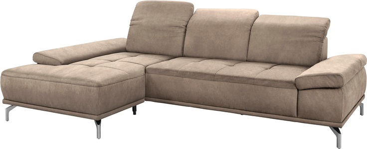 Places of Style Ecksofa »Caluna«, mit Sitztiefen- und Kopfteilverstellung
