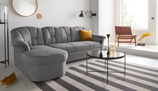 DOMO collection, DOMO collection Ecksofa, DOMO collection Ecksofa Papenburg L-Form, in grosser Farbvielfalt, wahlweise mit Bettfunktion