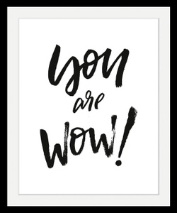 undefined, Bild »Spruch«, queence Bild »Spruch«, Schwarz-Weiss-Schriftzug-Motivationsbilder, HD Premium Poster-Druck inkl. Holzrahmen