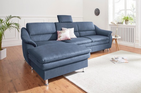 SIT&MORE, sit&more Ecksofa, sit&more Ecksofa »Cardoso L-Form« mit Federkern, wahlweise mit Bettfunktion