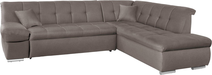 DOMO collection, DOMO collection Ecksofa, DOMO collection Ecksofa »Mona L-Form bequem und komfortabel, Breite 271cm, L-Form« wahlweise mit Bett- und Armlehnfunktion
