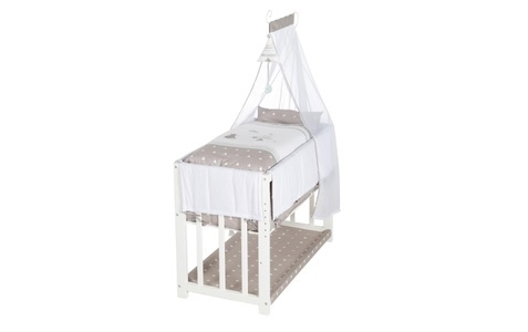 Roba, roba Stubenbett Indibär 4 in 1 weiß, Beistellbett INDIBÄR 4in1 75 x 95 cm