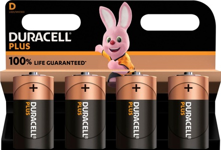 Duracell, Duracell Plus-D K4 Mono (D)-Batterie Alkali-Mangan 1.5 V 1 St., Plus D, Batterie