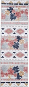carpetfine, carpetfine Läufer »Deja 101«, rechteckig, 4 mm Höhe, robustes Flachgewebe, Motiv- Floral Palmenblätter, Hoch-Tief Effekt, In- und Outdoor geeignet, Wetterfest und UV-beständig für Balkon, Terrasse, Garten, Aussenbereich,Wohnzimmer, Schlafzimme, carpetfine Läufer »Deja 101«, rechteckig, 4 mm Höhe, robustes Flachgewebe, Motiv- Floral Palmenblätter, Hoch-Tief Effekt