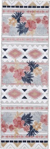 carpetfine, carpetfine Läufer »Deja 101«, rechteckig, 4 mm Höhe, robustes Flachgewebe, Motiv- Floral Palmenblätter, Hoch-Tief Effekt, In- und Outdoor geeignet, Wetterfest und UV-beständig für Balkon, Terrasse, Garten, Aussenbereich,Wohnzimmer, Schlafzimme, carpetfine Läufer »Deja 101«, rechteckig, 4 mm Höhe, robustes Flachgewebe, Motiv- Floral Palmenblätter, Hoch-Tief Effekt