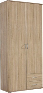 rauch BLUE, rauch BLUE Kleiderschrank »Twin«, rauch Kleiderschrank »Twin Schrank Garderobenschrank Schlafzimmerschrank Topseller«, Drehtürenschrank mit 2 Schubladen Bestseller Kleiderschrank
