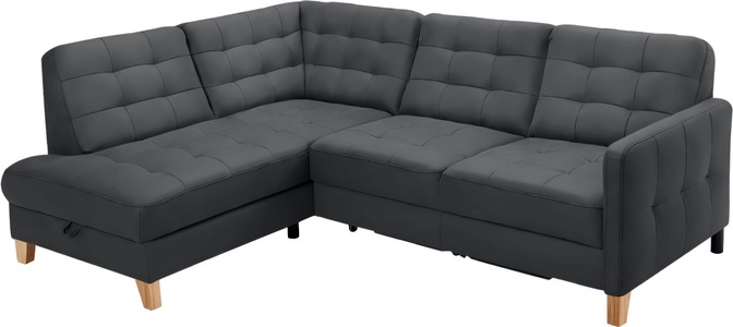 exxpo - sofa fashion, exxpo - sofa fashion Ecksofa »Elio«, wahlweise mit Bettfunktion und Bettkasten, in vielen Bezugsqualitäten, exxpo - sofa fashion Ecksofa »Elio, kompakt & bequem, zeitloses Design, Breite 228cm, L-Form« wahlweise mit Bettfunktion und Bettkasten