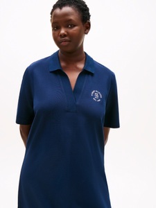 Tommy Hilfiger Curve Polokleid »CRV OPEN-NK STAMP REG POLO DRESS«
