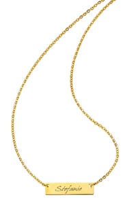 FIRETTI, Firetti Namenskette »mit ID-Platte für kostenlose Gravur«, Firetti Kette mit Anhänger »Schmuck Geschenk Halskette«
