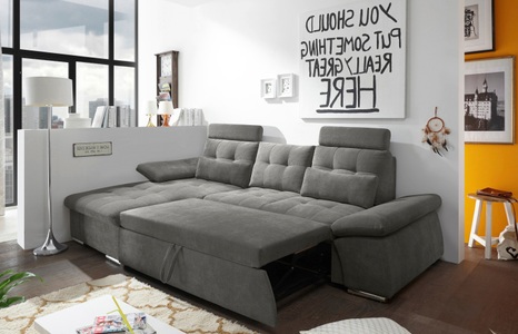 MID.YOU, MID.YOU Wohnlandschaft in textil, holzwerkstoff grau , Nalo Longchair Rec.2f , Uni , 170 cm , Nachbildung , seitenverkehrt erhältlich, Rücken echt , 002220026406, MID.YOU Ecksofa in mikrovelours grau , Nalo , Textil, Holzwerkstoff , Uni , 268x170 cm , Mikrovelours,Nachbildung , seitenverkehrt erhältlich, Rücken echt , 002220026406