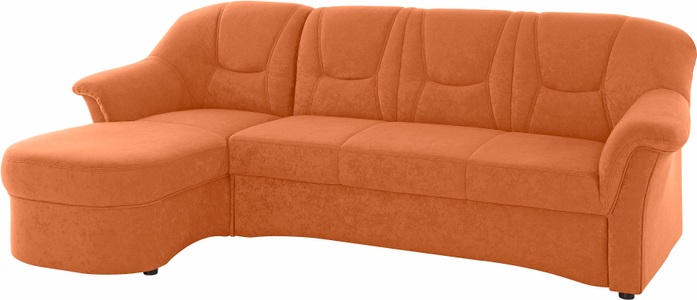 DOMO collection, DOMO collection Ecksofa, DOMO collection Ecksofa »Sarafina L-Form«, wahlweise mit Bettfunktion, optional mit Federkern