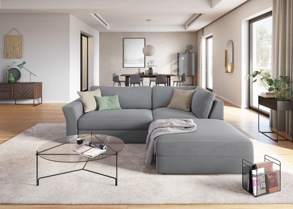 SIT&MORE, sit&more Ecksofa, inklusive Sitztiefenverstellung, sit&more Ecksofa »Cadabra L-Form«, Breite 243 cm, inklusive Sitztiefenverstellung