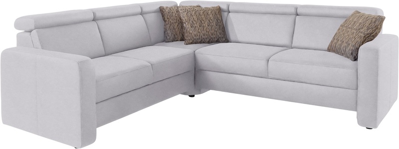 sit&more Ecksofa »Bologna«, inklusive Kopfteilverstellung und Federkern, wahlweise mit Bettfunktion und Schubkasten