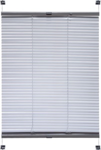 LIEDECO, Klemmfix-Aluminium-Jalousie, Liedeco, verspannt, inkl. Klemmträger, Aluminium, verspannt, Fixmass, ohne Bohren, Liedeco Jalousie »Klemmfix-Aluminiumjalousie«, (1 St.)