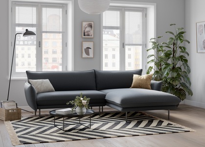 ANDAS, andas Ecksofa »Stine«, Besonderes Design durch Kissenoptik und Keder, Design by Morten Georgsen, andas Ecksofa »Stine L-Form«, Besonderes Design durch Kissenoptik und Keder, by Morten Georgsen
