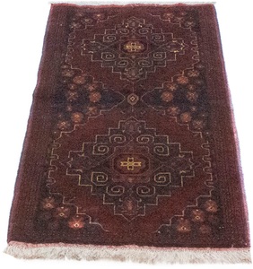 MorgenLand, morgenland Wollteppich »Afghan Teppich handgeknüpft rot«, rechteckig, 7 mm Höhe, 