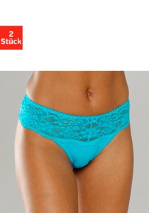Nuance String, (2 St.), Dessous mit breitem Spitzenband