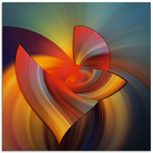 Artland Glasbild »Abstraktes in bunt«