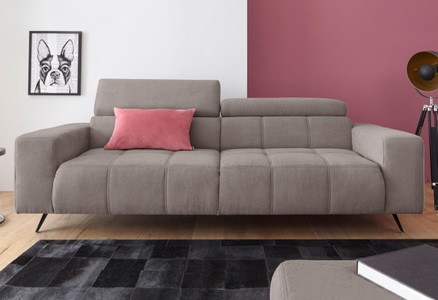 DOMO collection, DOMO collection 2-Sitzer, DOMO collection 2-Sitzer »Trento, mit Kufenfuss oder Einzelfuss«, wahlweise mit Kopfteilverstellung und in zwei Grössen erhältlich