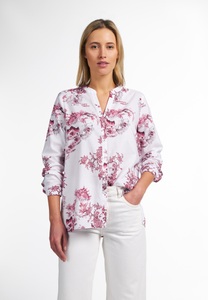 Eterna, ETERNA LANGARM BLUSE MODERN CLASSIC UPCYCLING SHIRT OXFORD ROT/WEISS, Eterna Hemdbluse »LOOSE FIT«