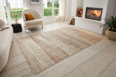 Hanse Home, HANSE Home Teppich »Jord«, rechteckig, 8 mm Höhe, strapazierfähig, robust, pflegeleicht, ringsum gekettelt, geeignet für Fussbodenheizung, HANSE Home Teppich »Jord«, rechteckig, 8 mm Höhe, Kurzflor, Läufer, Vintage, Wohnzimmer, Schlafzimmer, Esszimmer, Flur