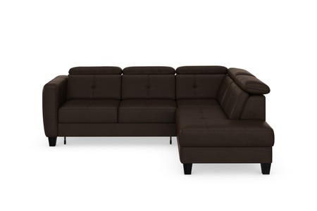 sit&more Ecksofa »Bellucci«, inklusive Kopfteilverstellung und Federkern, wahlweise mit Bettfunktion und Bettkasten