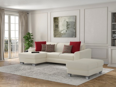 SIT&MORE, sit&more Ecksofa »Durness«, mit Federkern und hochwertigen Edelstahlfüssen, wahlweise mit Kopfteilverstellung, Bettfunktion und Bettkasten oder mit Bettfunktion und Bettkasten, sit&more Ecksofa »Dundee L-Form«, mit Federkern und Edelstahlfüssen, wahlweise mit Kopfteilverstellung