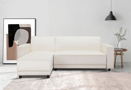 Dorel Home, Dorel Home Ecksofa »Allie Schlafsofa 230 cm mit Relaxfunktion in der Rückenlehne«, Schlaffunktion (108/194,5cm), trendiger Cord o. pflegeleichter Velours, Dorel Home Ecksofa »Allie Schlafsofa 230 cm mit Relaxfunktion in der Rückenlehne«, Schlaffunktion (108/194,5cm), trendiger Cord o. pflegeleichter Velours