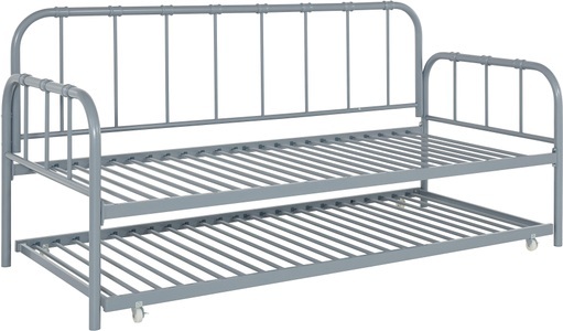 COUCH??, COUCH? Metallbett »Kuschel Kumpel«, aus Metall, inklusive Lattenrost, mit ausziehbare zusätzliche Schlafffläche, in verschiedenen Farbvarianten erhältlich, Liegefläche 90 x 200 cm, 
