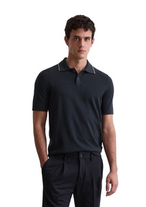 Marc O'Polo Poloshirt »DFB Travel Collection«, aus Strick, aus reiner Bio-Baumwolle, regular fit