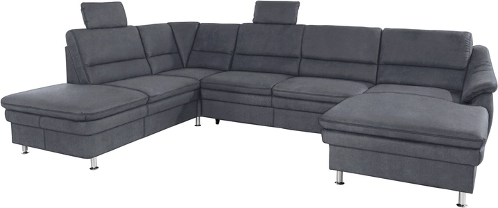 SIT&MORE, sit&more Wohnlandschaft, sit&more Wohnlandschaft »Cardoso U-Form« mit Federkern und Kopfstützen, mit Bettfunktion und Relaxfunktion
