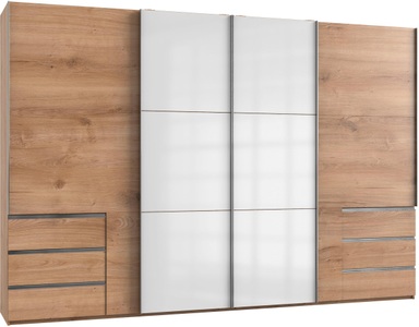 fresh to go, Fresh To Go Schwebetürenschrank »Level«, mit Glastüren und Synchronöffnung, Wimex Schwebetürenschrank »Level by fresh to go«, mit Glastüren und Synchronöffnung