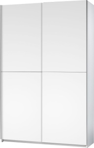 loftscape, home24 Garderobenschrank Hamersley, Schlafkontor Schwebetürenschrank »Heimo/Fast Schrank Kleiderschrank Garderobe«, geringe Tiefe, ausziehbarer Kleiderstange, Garderobenschrank, 6 Böden