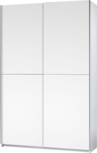 loftscape, home24 Garderobenschrank Hamersley, Schlafkontor Schwebetürenschrank »Heimo/Fast Schrank Kleiderschrank Garderobe«, geringe Tiefe, ausziehbarer Kleiderstange, Garderobenschrank, 6 Böden