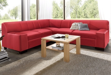 DOMO collection, DOMO collection Ecksofa, DOMO collection Ecksofa »Norma Top, elegant und modern, flache Armlehnen, L-Form«, wahlweise mit Bettfunktion